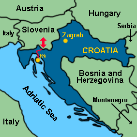 Our route through Croatia