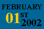 FEBRUARY 01ST 2002